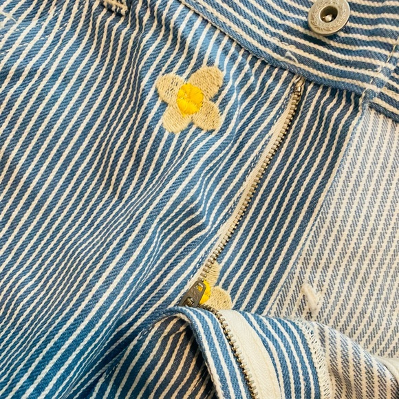 🌼🤍NWT STAN RAY Mens Daisy embroidered Hickory Painter Pants 38X32 SOLDOUT!🤍🌼 - Picture 7 of 11